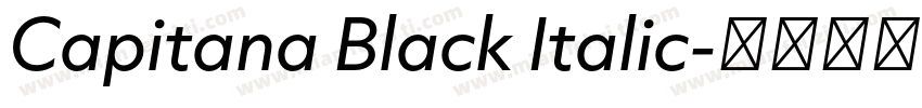 Capitana Black Italic字体转换